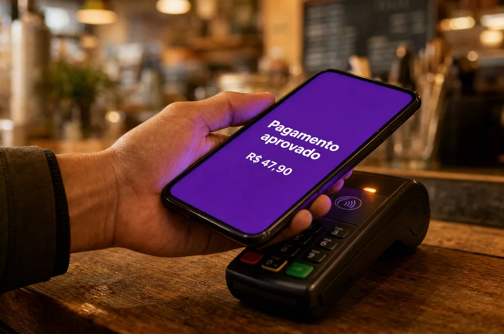 Paga aproximando o celular no cliente, sem precisar de maquininha